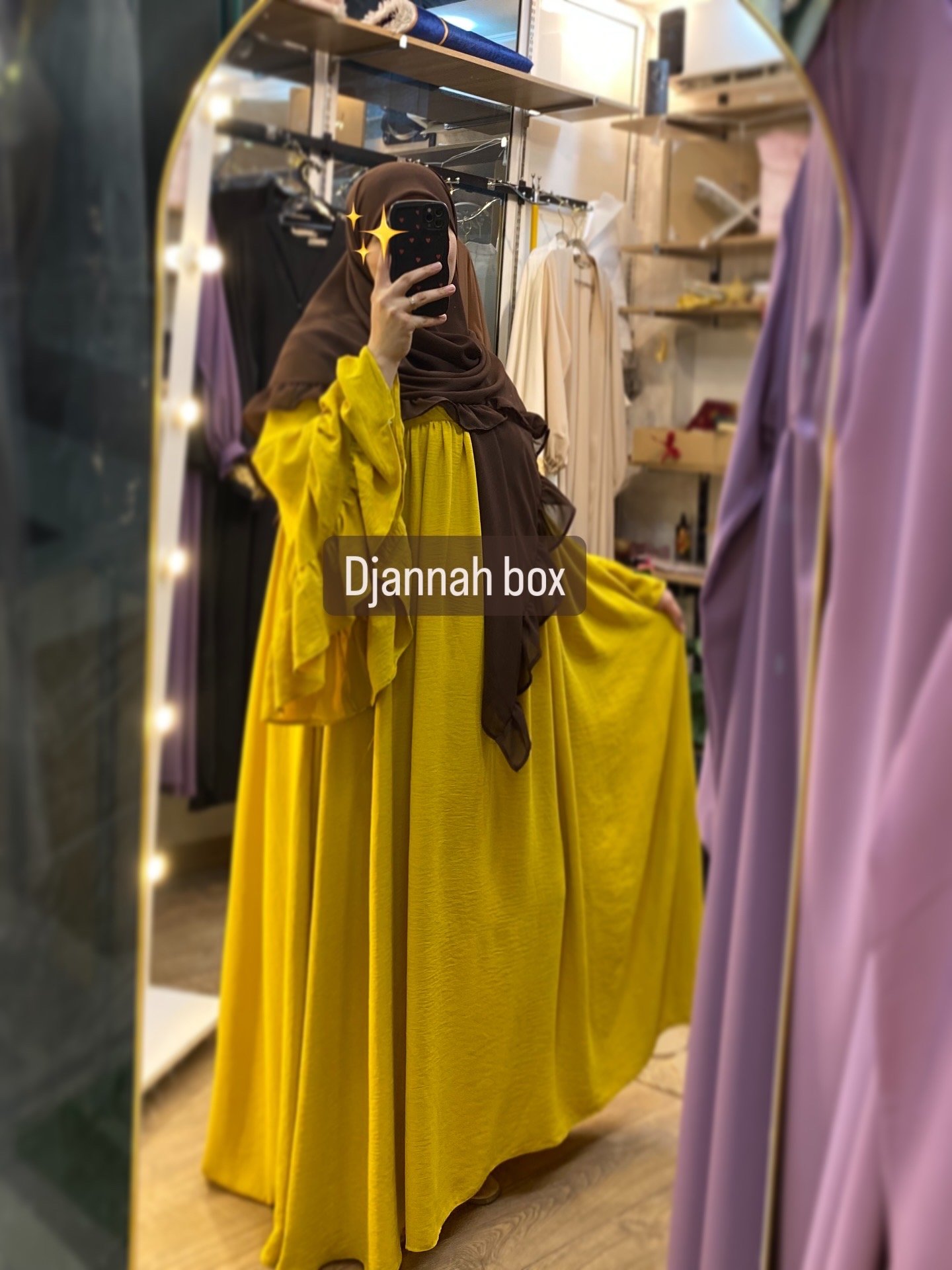 حجاب papillon jaune 