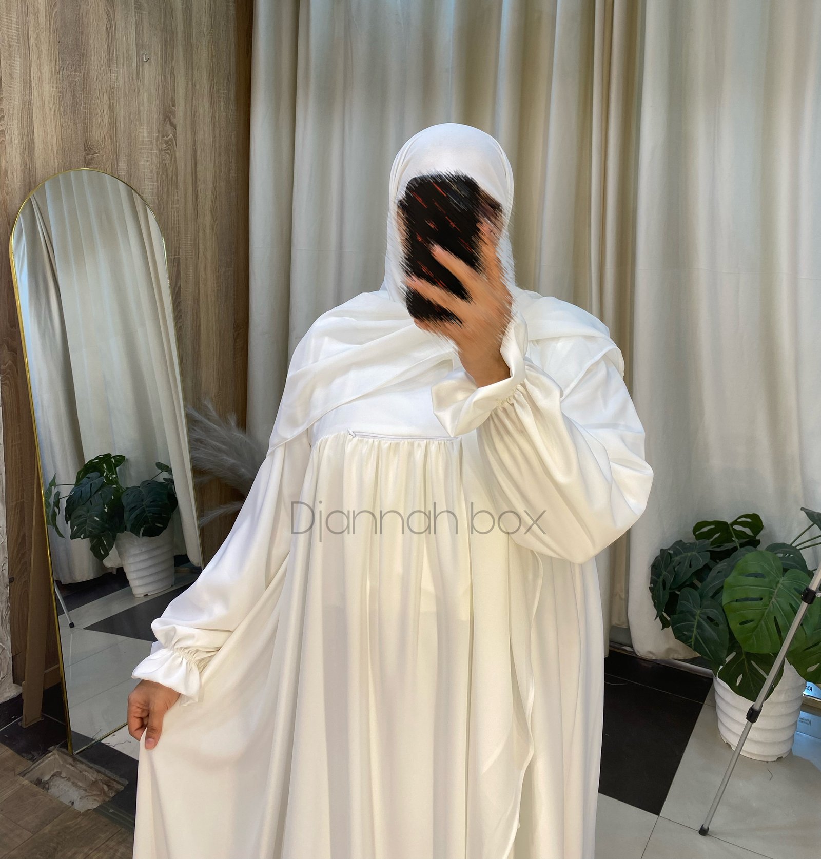حجاب الجيب (ابيض) 