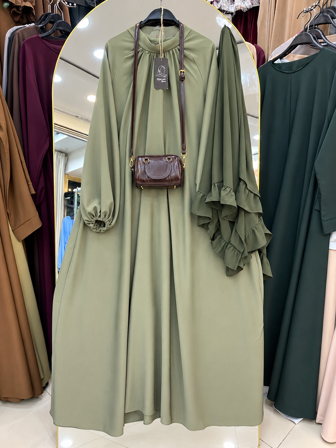 Hijab rosea vert 