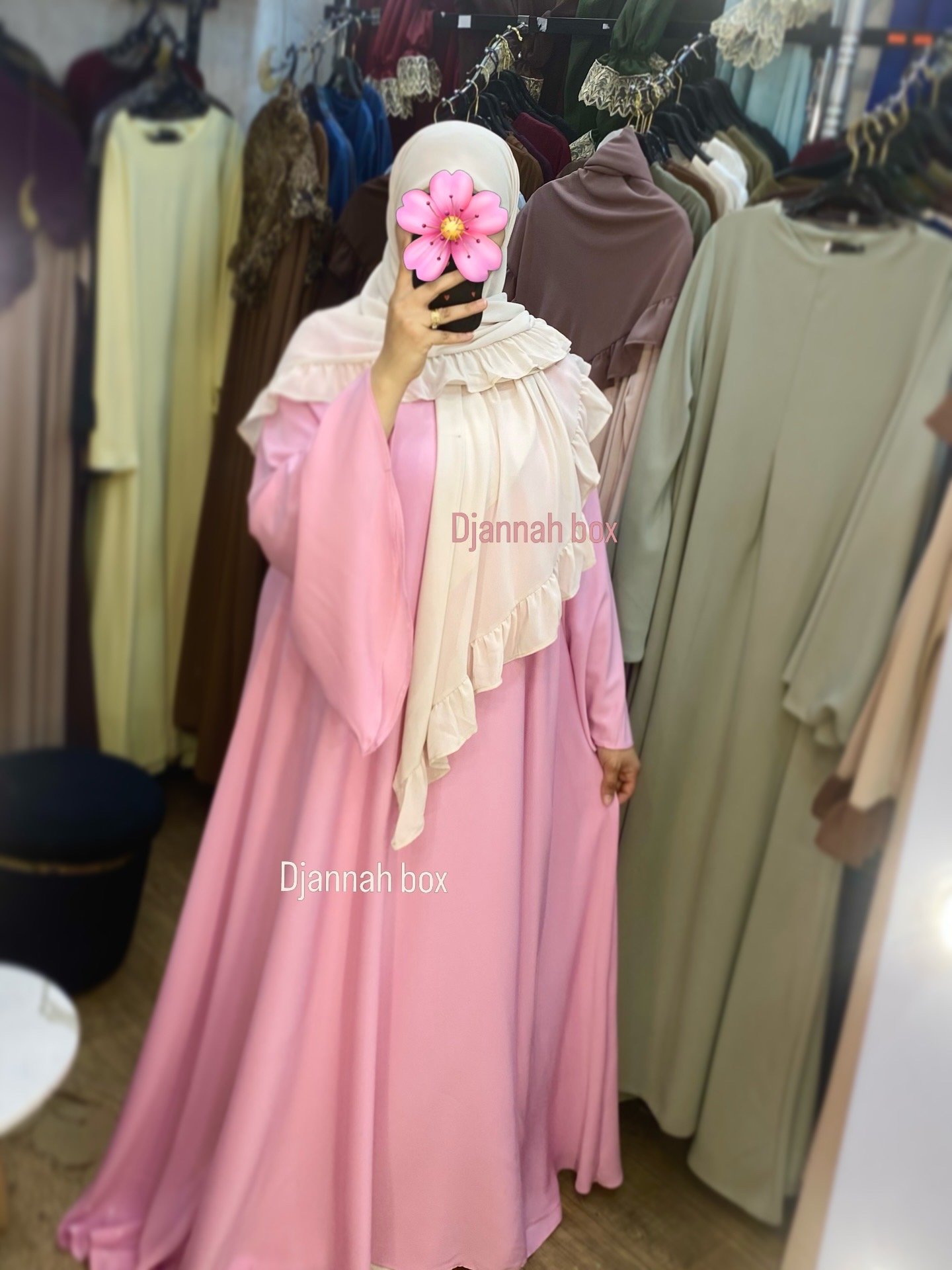 Abaya tulip rose