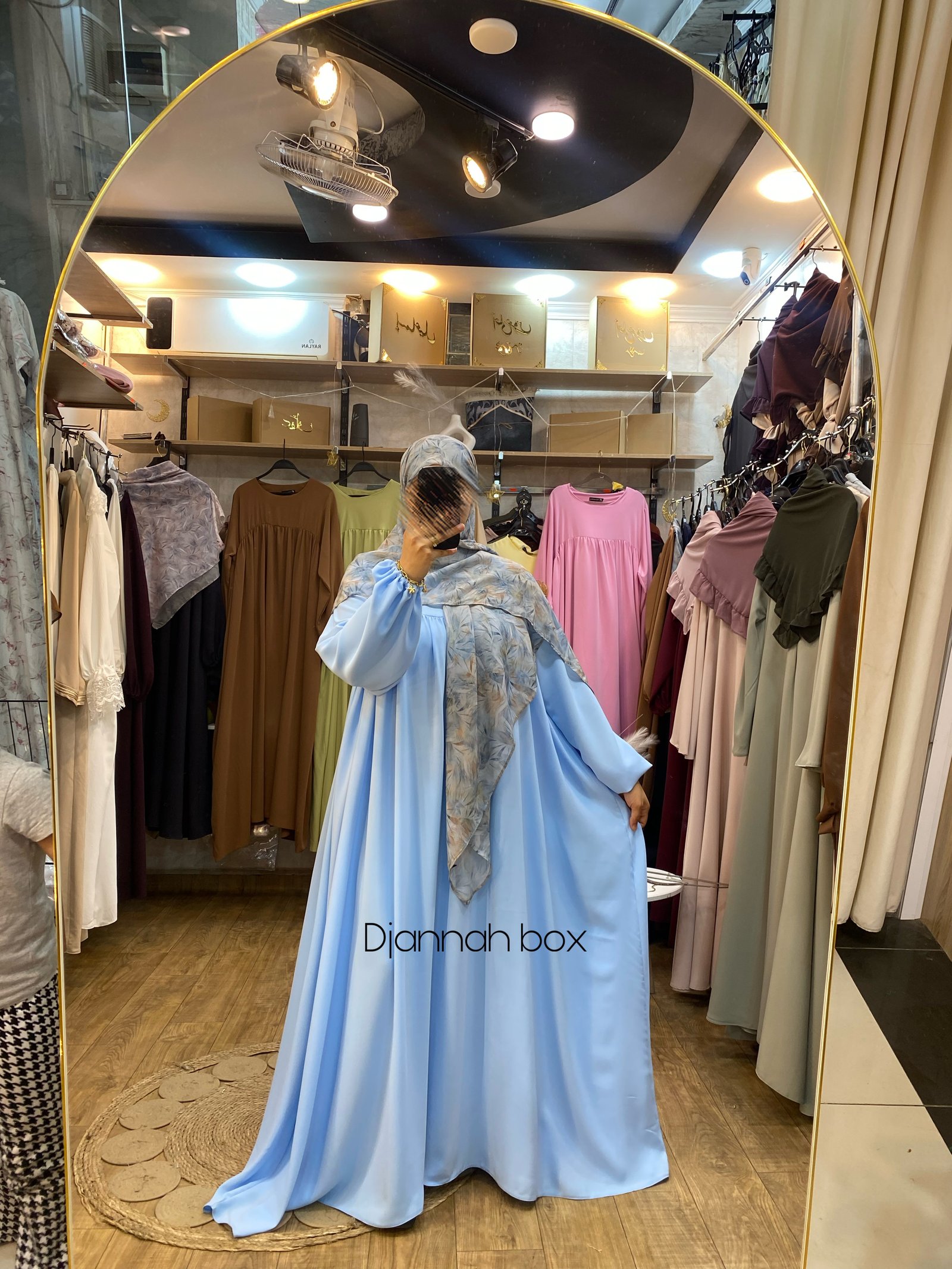 Hijab simply bleu ciel