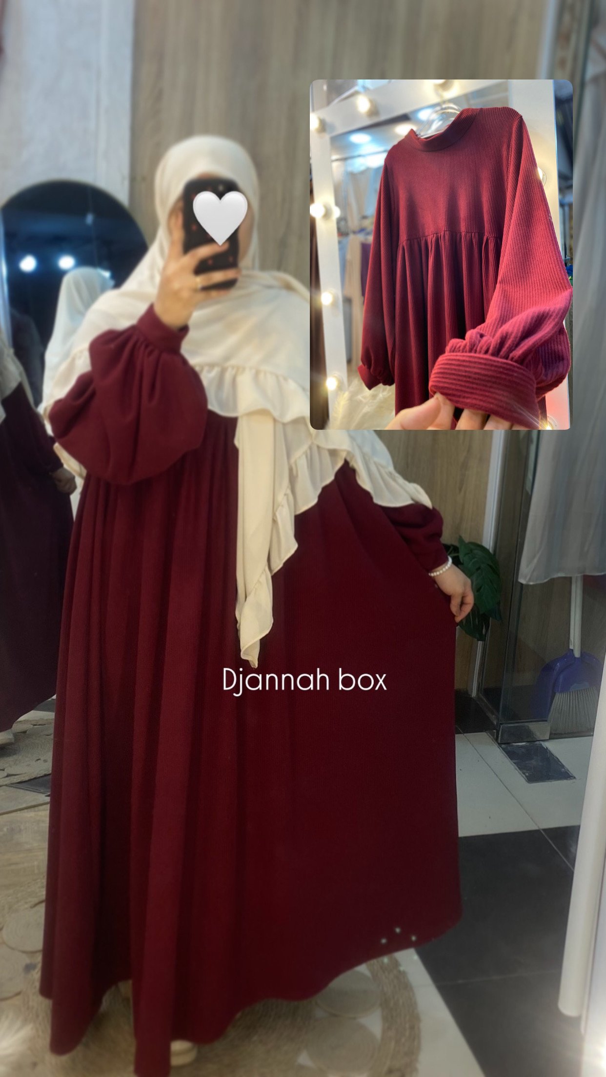 حجاب snowy bordeau