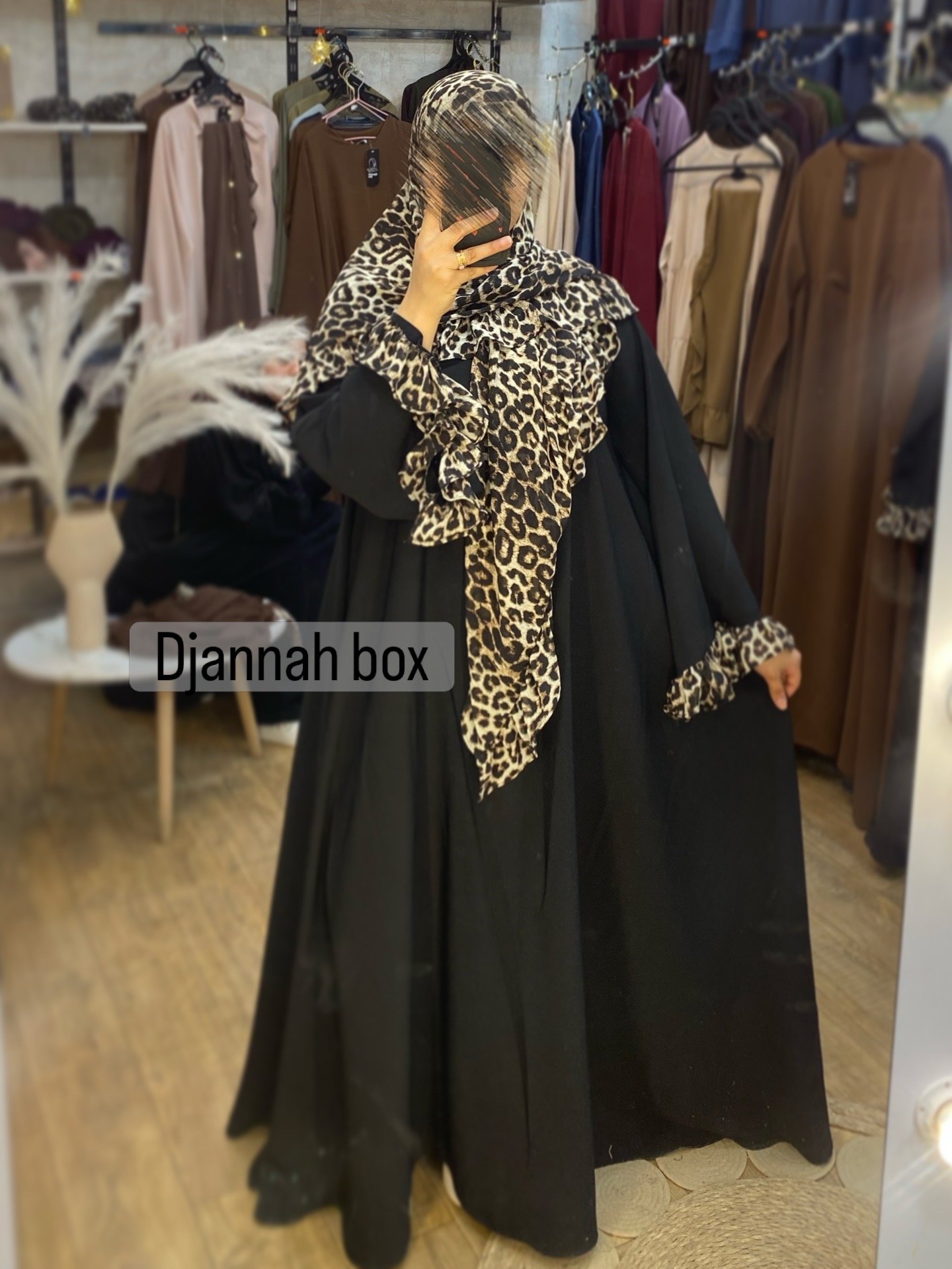 Ensemble leopard clair