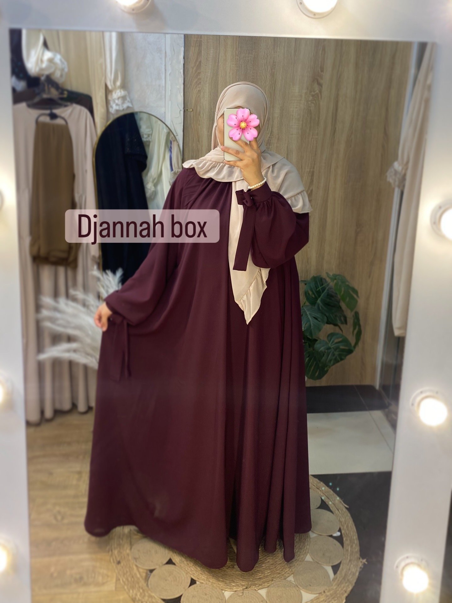 Hijab rosea burgandy 