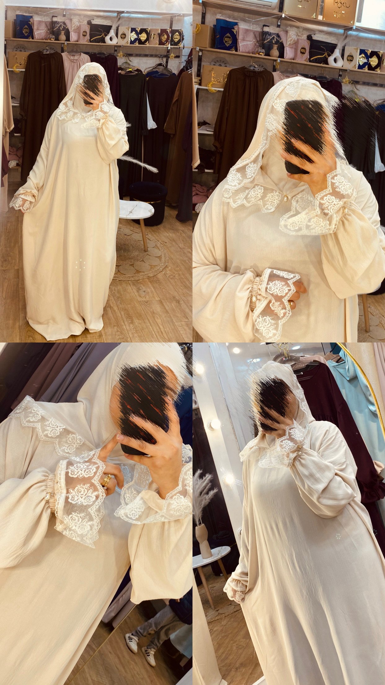 طقم صلاة capuchon biege rosé