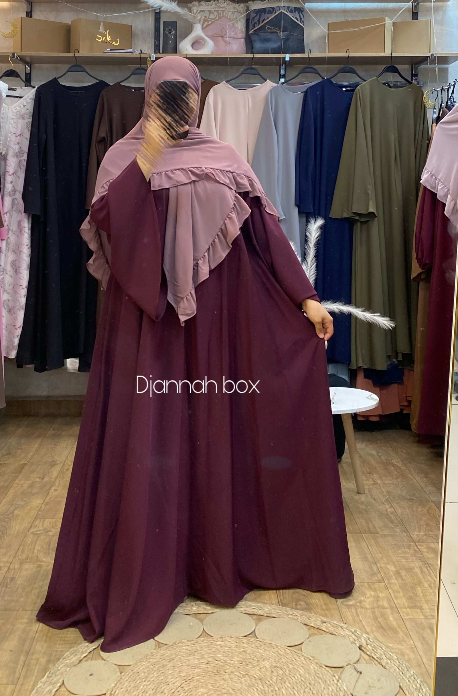 Ensblm elg burgandy + f rose pastel 