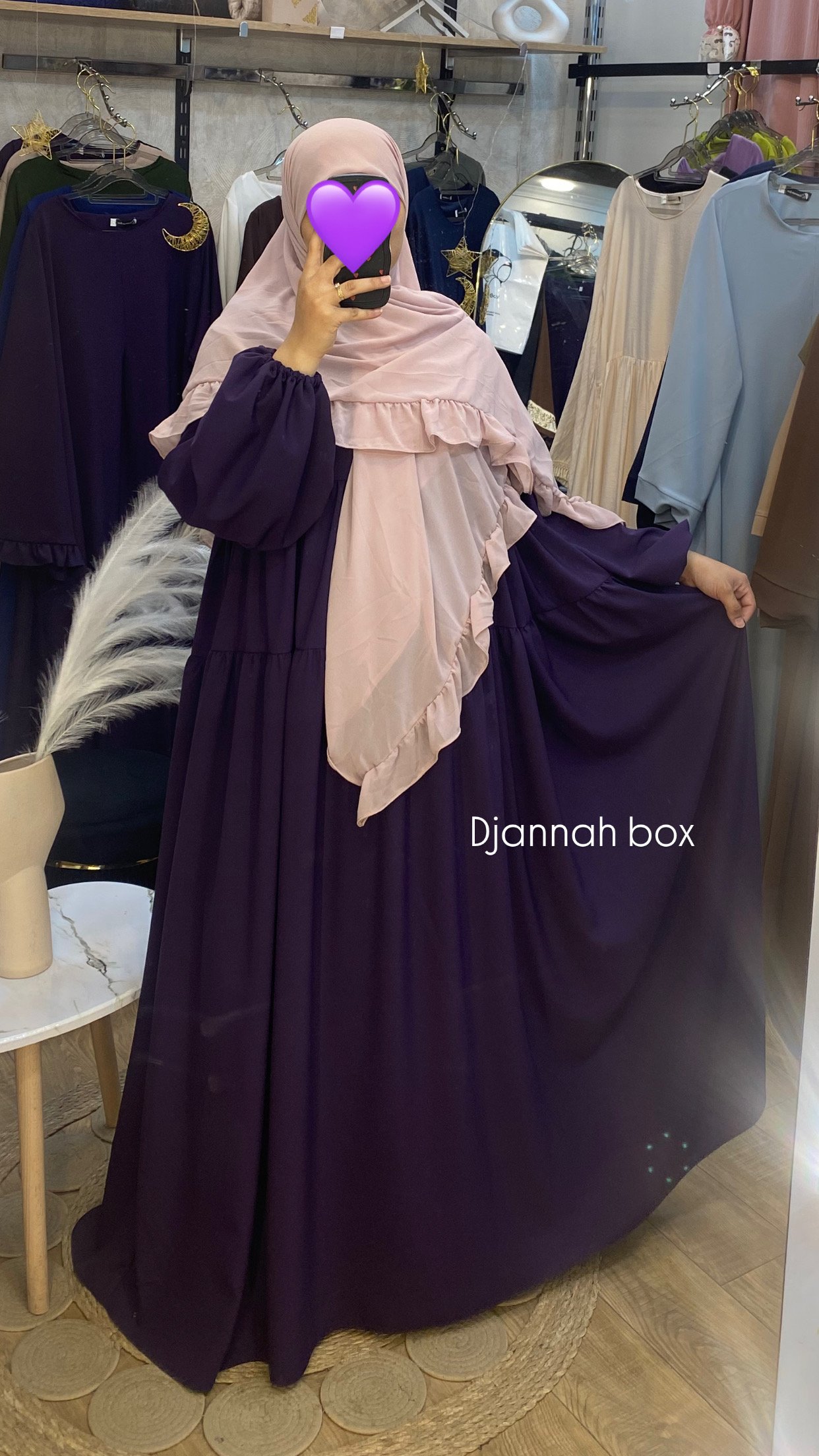 حجاب Zyra mauve