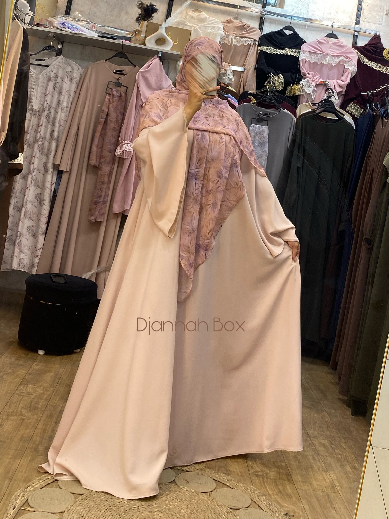 Ensmb elg rose + f rose imprimé 
