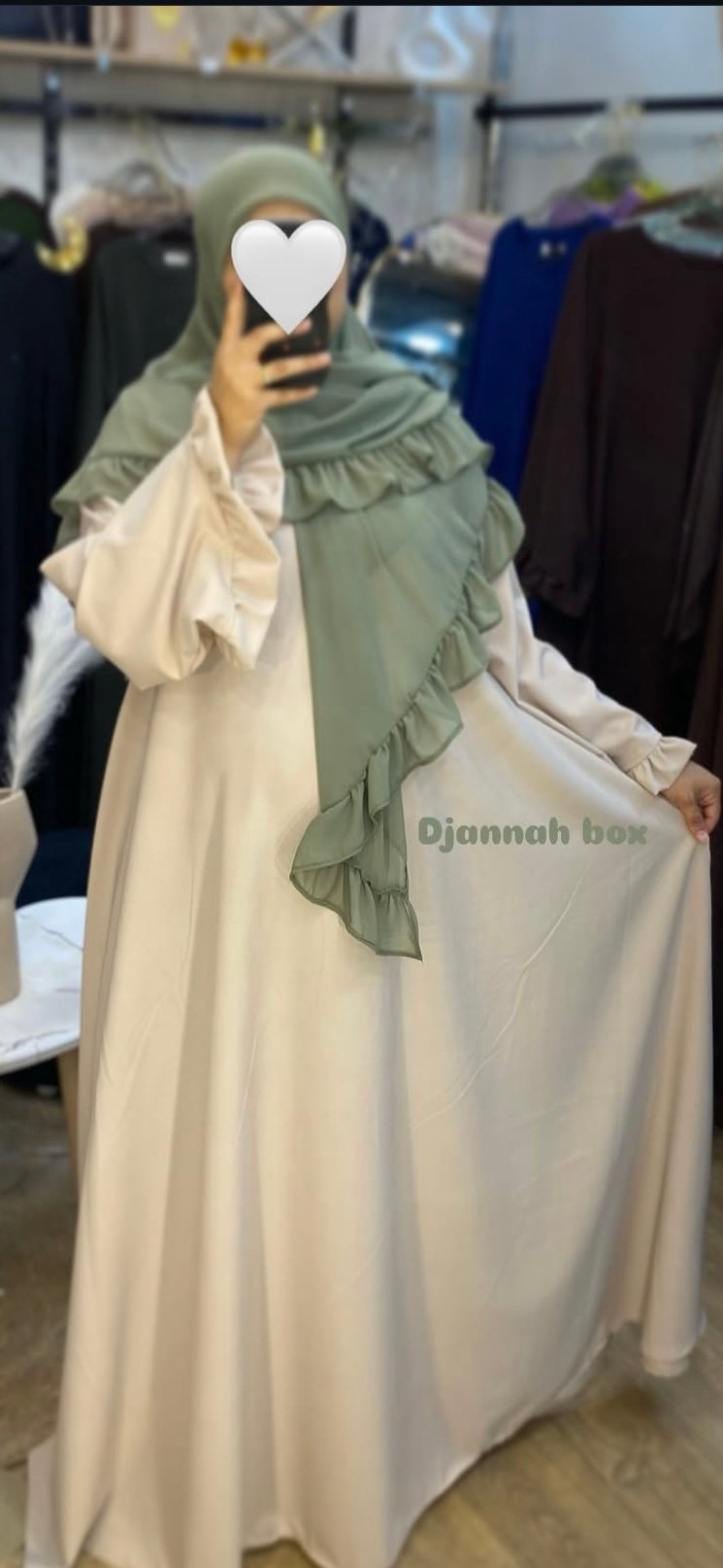 خمار vert pastel 