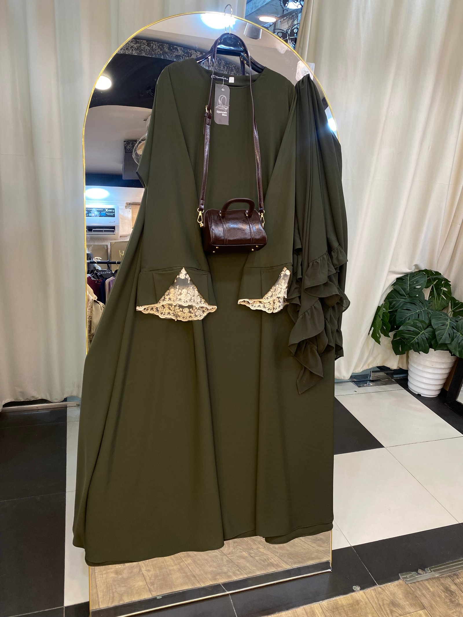 Ensmbl dentella vert bouteille + f vert bout