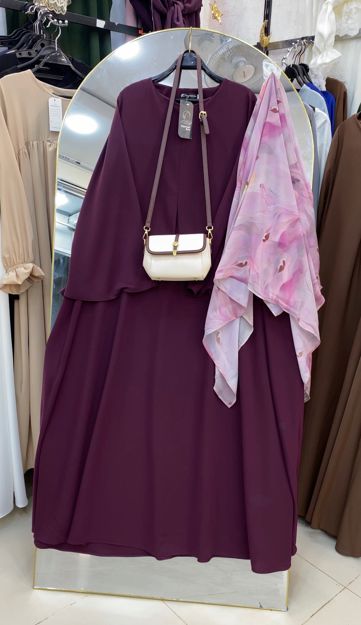 Ensmbl elegancy burgandy  + f imprime rose 