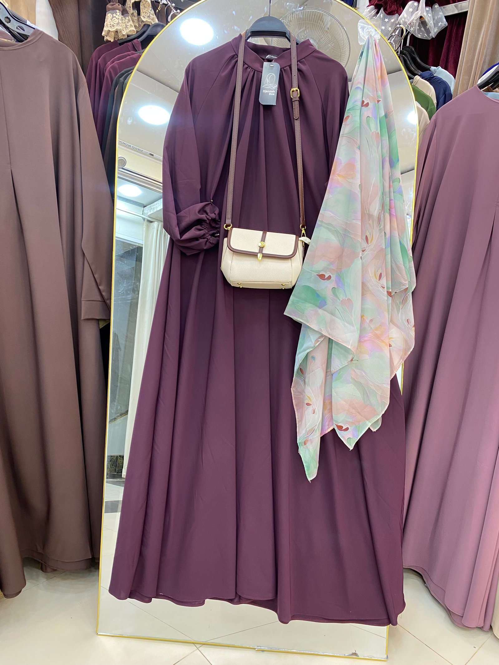 Hijab rosea nv burgandy 