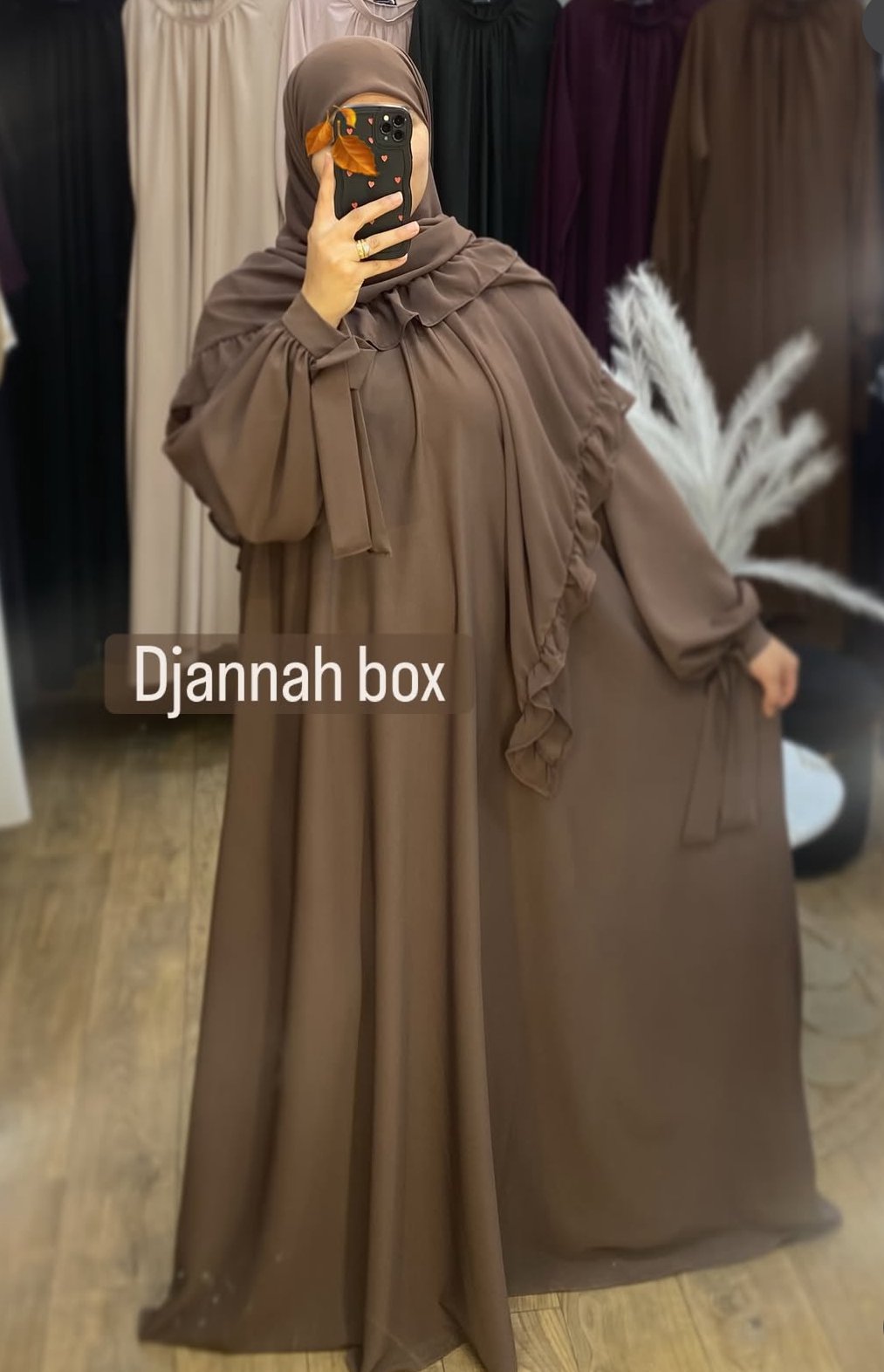 Hijab rosea marron 