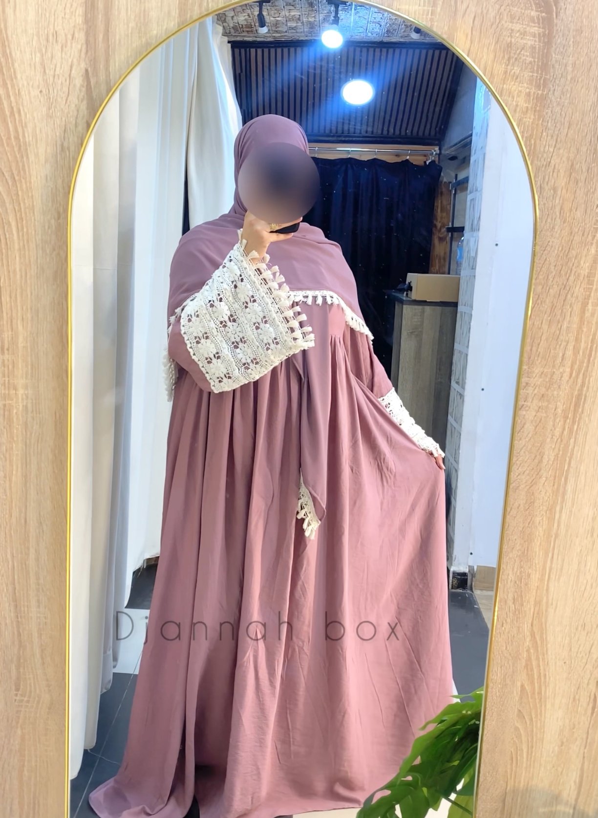 Robe lin bois de rose 