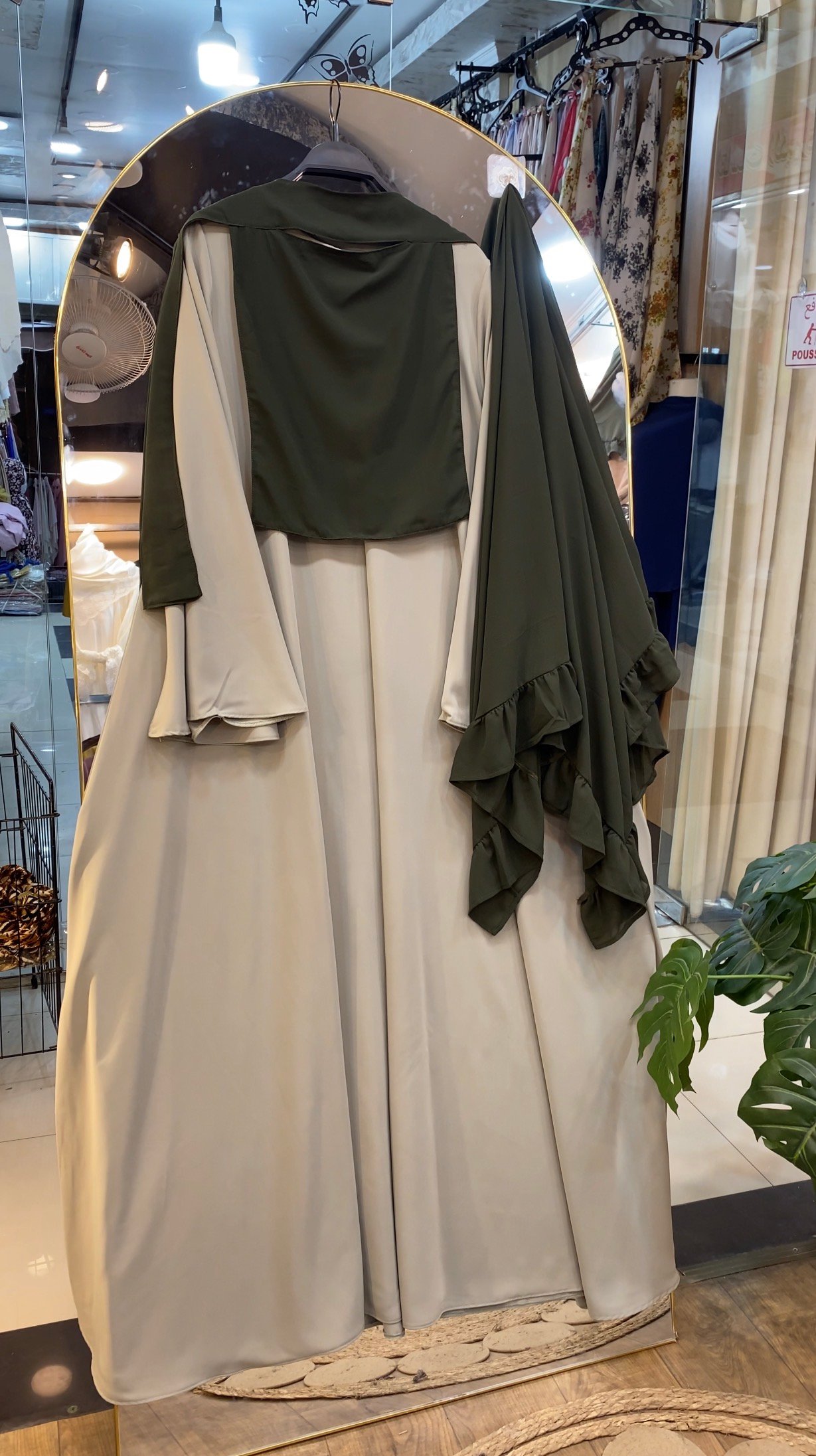 Enbl eleg vert pastel + f vert + niqab vert
